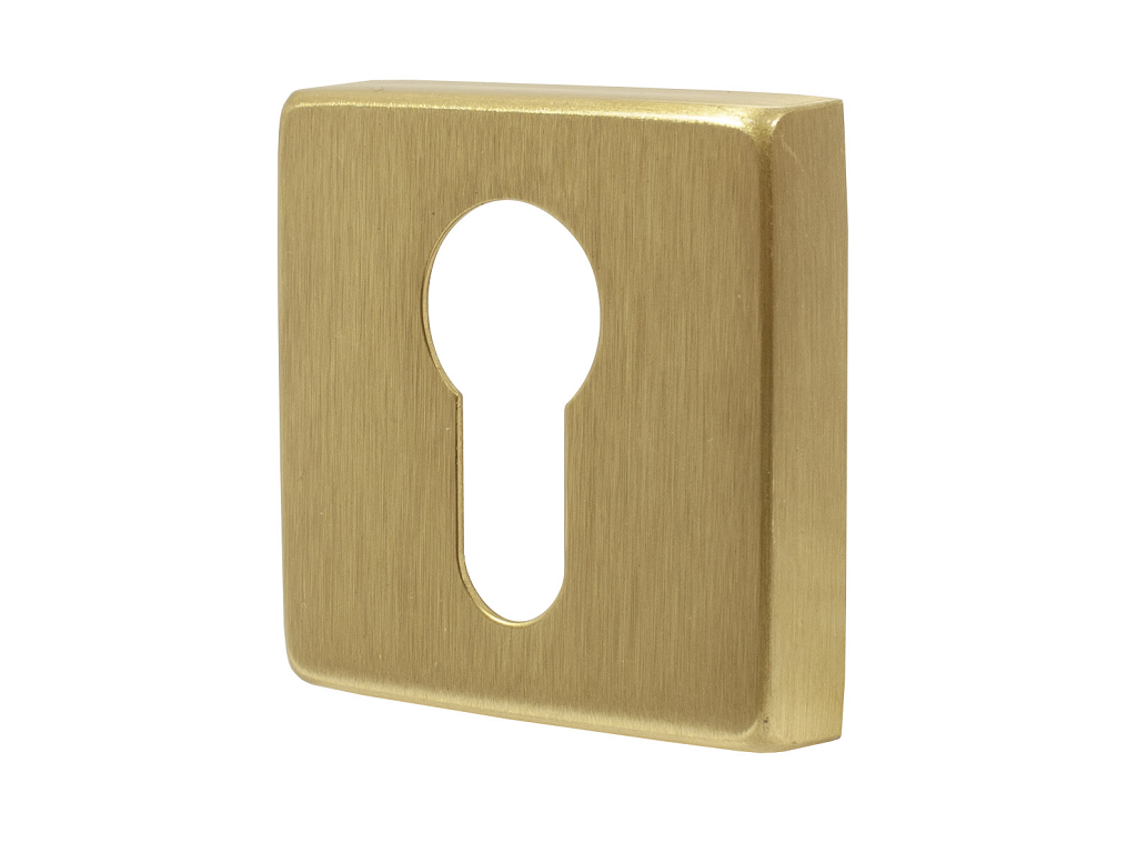 Bocchetta Quadra Foro Yale per Cilindro Europeo d.50x50x10h varie finiture  Comit - immagine 4
